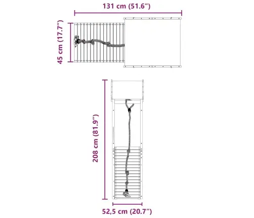 Lauko Žaidimų Aikštelės Komplektas, Douglas Eglės Masyvas