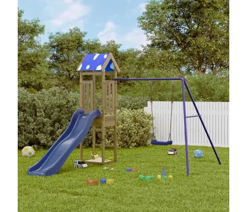 Āra Rotaļu Laukums, Impregnēts Priedes Koks Vidaxl