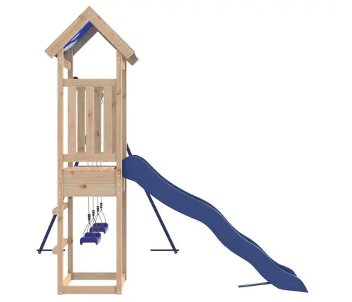 Lauko Žaidimų Aikštelės Komplektas, Pušies Medienos Masyvas