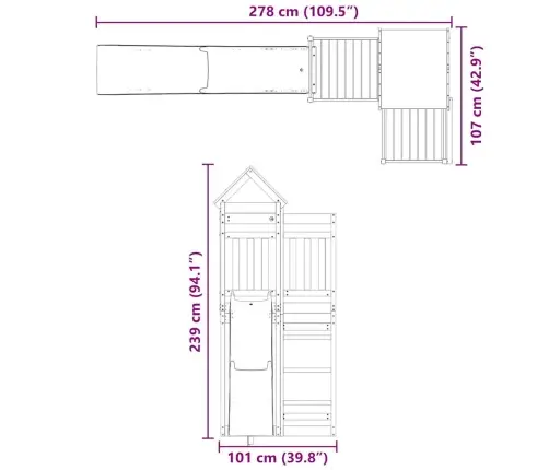 Õue Mänguväljak, Immutatud Männipuit