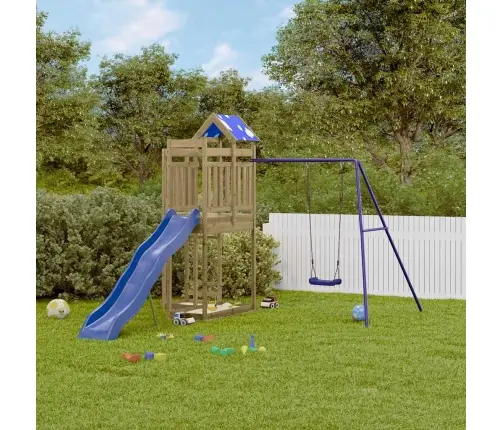 Õue Mänguväljak, Immutatud Männipuit