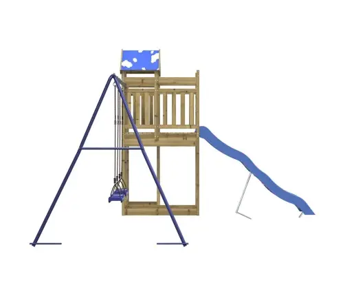 Āra Rotaļu Laukums, Impregnēts Priedes Koks Vidaxl