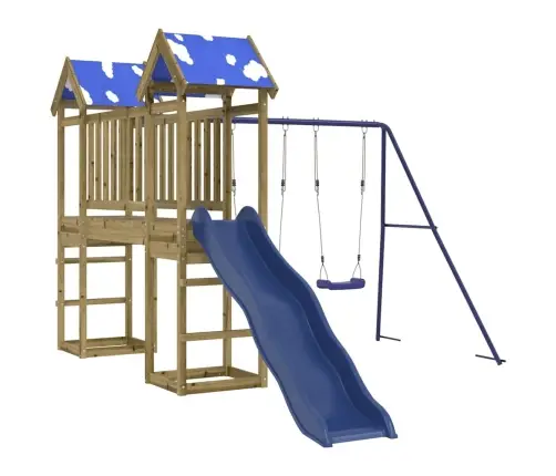 Õue Mänguväljak, Immutatud Männipuit