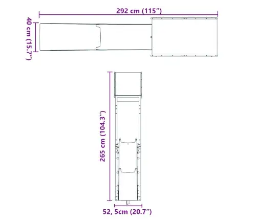 Lauko Žaidimų Aikštelės Komplektas, Douglas Eglės Masyvas