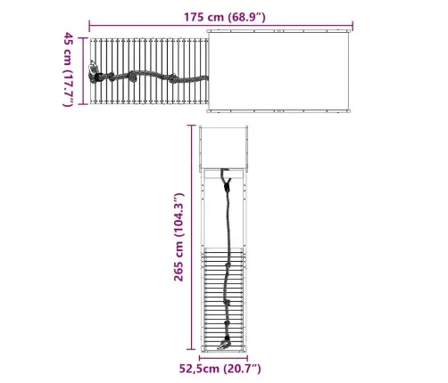 Õue Mänguväljak, Männipuit
