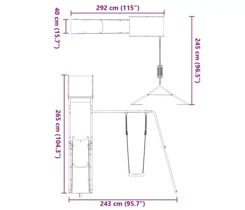 Õue Mänguväljak, Männipuit