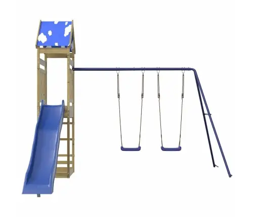 Āra Rotaļu Laukums, Impregnēts Priedes Koks Vidaxl