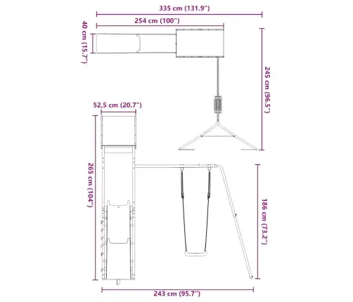 Õue Mänguväljak, Männipuit