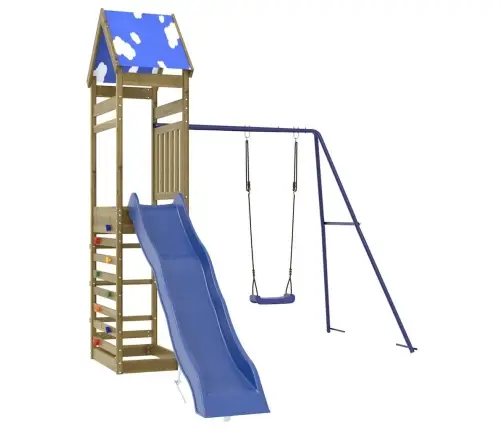 Āra Rotaļu Laukums, Impregnēts Priedes Koks Vidaxl