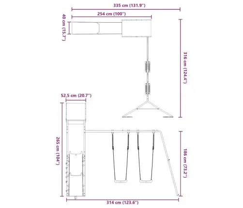 Õue Mänguväljak, Männipuit