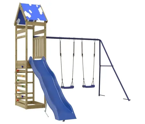 Õue Mänguväljak, Immutatud Männipuit