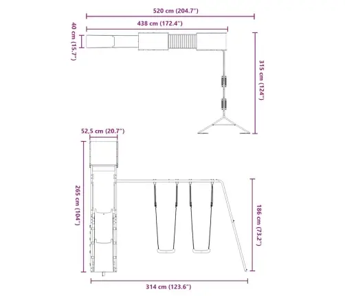 Õue Mänguväljak, Immutatud Männipuit