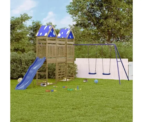 Õue Mänguväljak, Immutatud Männipuit