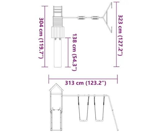 Õue Mänguväljak, Ebatsuuga Puit