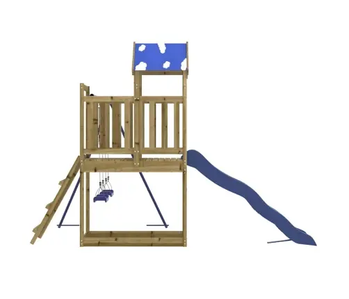 Õue Mänguväljak, Immutatud Männipuit