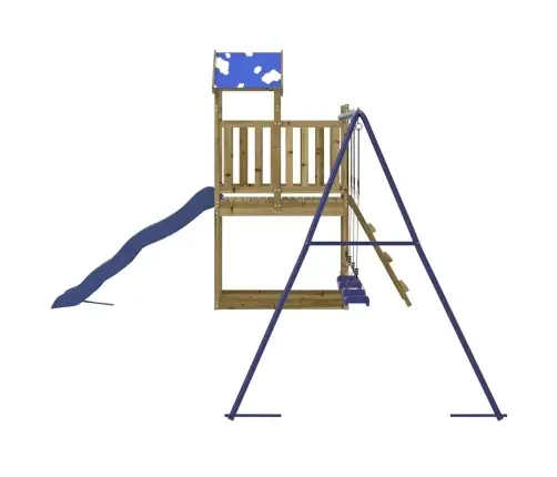 Õue Mänguväljak, Immutatud Männipuit