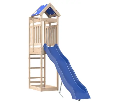 Lauko Žaidimų Aikštelės Komplektas, Pušies Medienos Masyvas