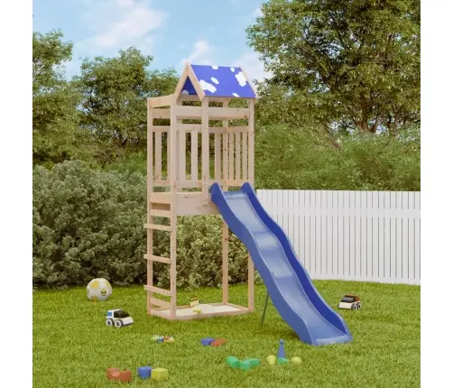 Lauko Žaidimų Aikštelės Komplektas, Pušies Medienos Masyvas