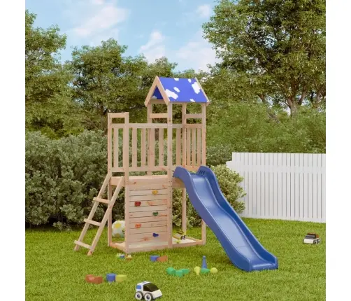 Lauko Žaidimų Aikštelės Komplektas, Pušies Medienos Masyvas