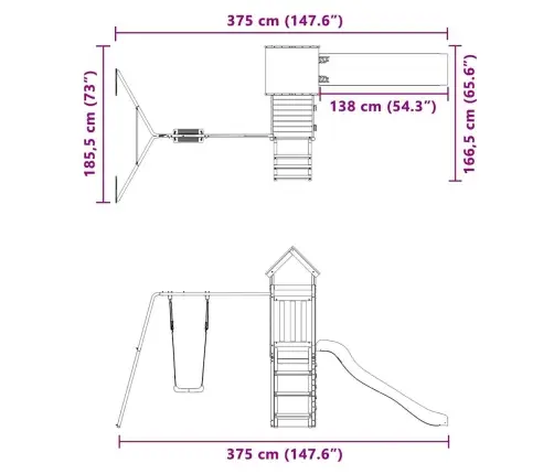 Õue Mänguväljak, Männipuit