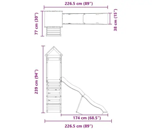 Õue Mänguväljak, Männipuit