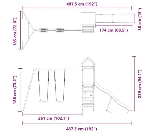 Õue Mänguväljak, Männipuit