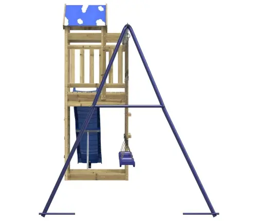 Āra Rotaļu Laukums, Impregnēts Priedes Koks Vidaxl