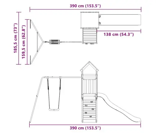 Õue Mänguväljak, Männipuit