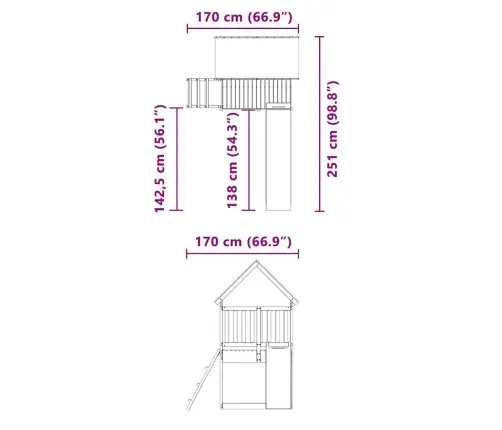 Õue Mänguväljak, Immutatud Männipuit