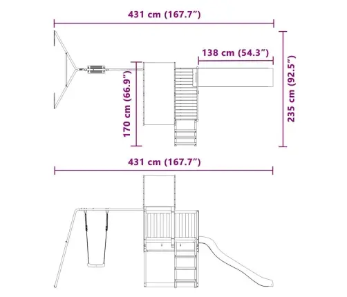 Õue Mänguväljak, Männipuit