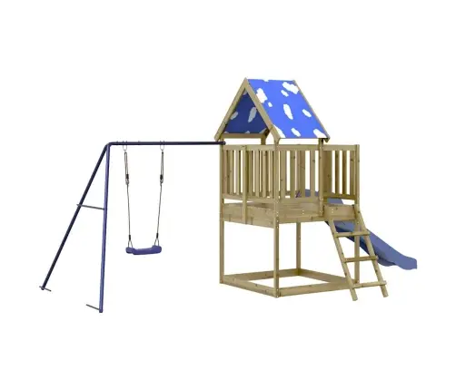 Āra Rotaļu Laukums, Impregnēts Priedes Koks Vidaxl