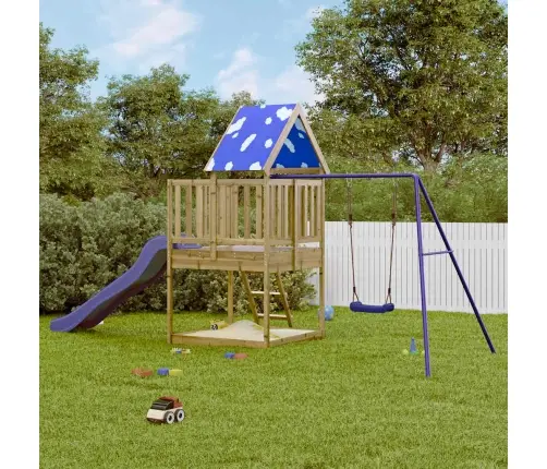 Āra Rotaļu Laukums, Impregnēts Priedes Koks Vidaxl