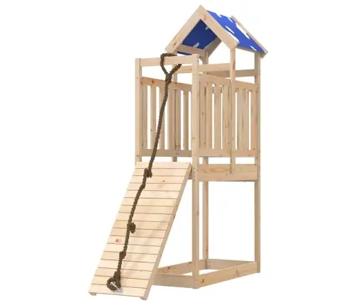 Lauko Žaidimų Aikštelės Komplektas, Pušies Medienos Masyvas