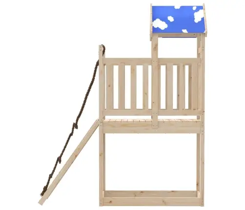 Lauko Žaidimų Aikštelės Komplektas, Pušies Medienos Masyvas