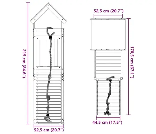 Lauko Žaidimų Aikštelės Komplektas, Pušies Medienos Masyvas