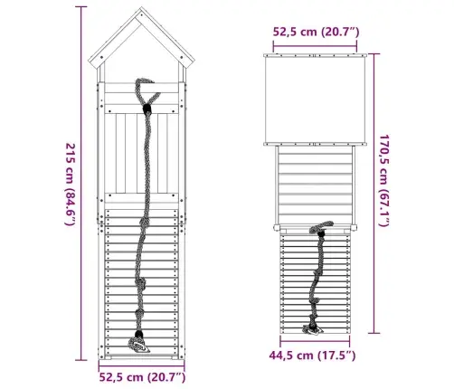 Āra Rotaļu Laukums, Duglasa Egles Masīvkoks Vidaxl