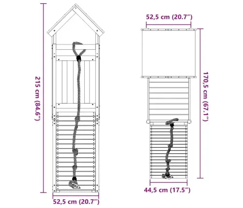 Āra Rotaļu Laukums, Impregnēts Priedes Koks Vidaxl