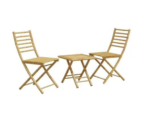 3-Daļīgs Bistro Mēbeļu Komplekts, Bambuss Vidaxl