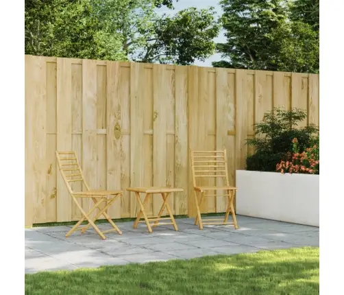 3-Daļīgs Bistro Mēbeļu Komplekts, Bambuss Vidaxl