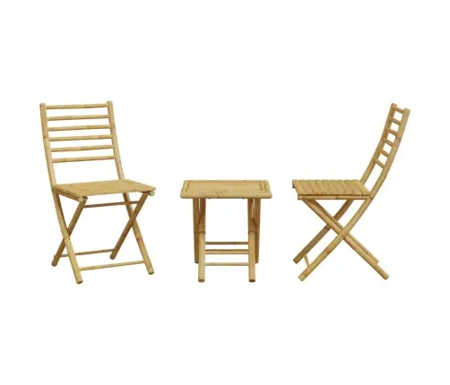 3-Daļīgs Bistro Mēbeļu Komplekts, Bambuss Vidaxl
