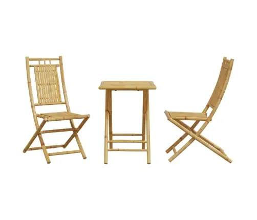 3-Daļīgs Bistro Mēbeļu Komplekts, Bambuss Vidaxl
