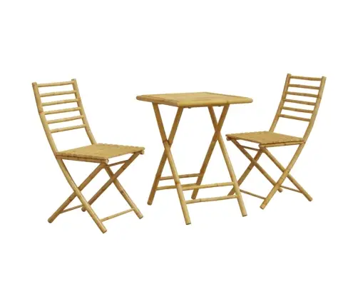 3-Daļīgs Bistro Mēbeļu Komplekts, Bambuss Vidaxl