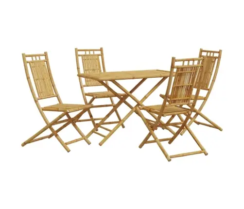 5-Osaline Aia Söögimööbli Komplekt, Bambus