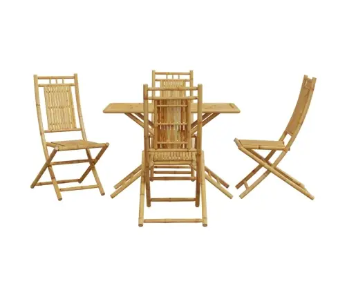 5-Osaline Aia Söögimööbli Komplekt, Bambus