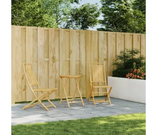 3-Daļīgs Bistro Mēbeļu Komplekts, Bambuss Vidaxl