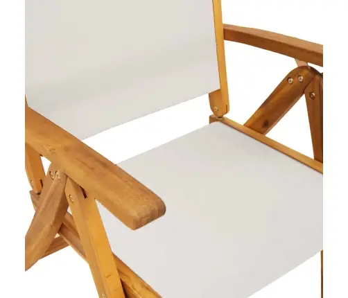 Sulankstomos Sodo Kėdės, 6Vnt., Akacijos Masyvas Ir Tekstilenas