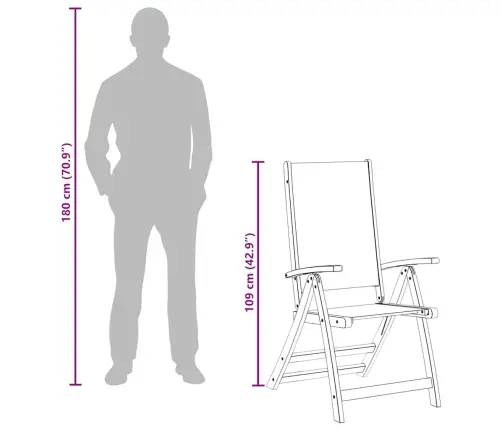 Kokkupandavad Aiatoolid 6 Tk, Akaatsiapuit Ja Tekstileen