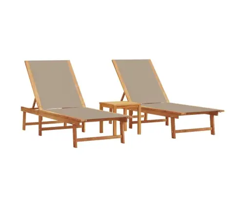 Lamamistoolid Koos Lauaga 2 Tk, Pruunikas, Akaatsia/Tekstileen