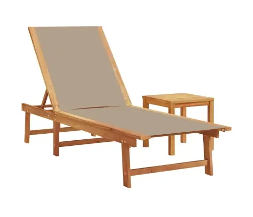 Lamamistoolid Koos Lauaga 2 Tk, Pruunikas, Akaatsia/Tekstileen