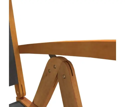 7-Osaline Aia Söögimööbli Komplekt, Akaatsiapuit Ja Tekstileen